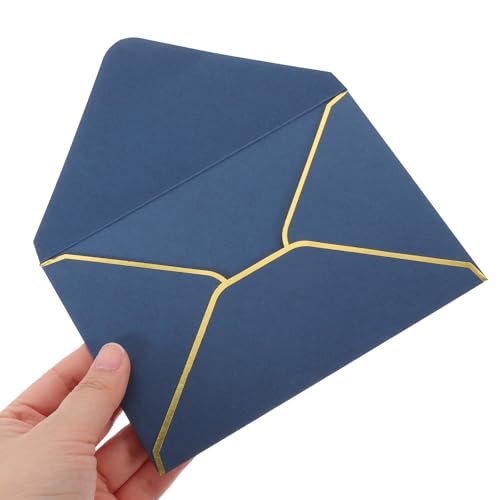 Sobres Azules Borde Dorado ideales para Invitaciones de Boda y Cenas de Gala 4