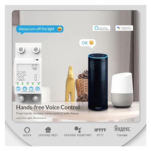 Disjoncteur intelligent contre la surconsommation avec compteur LCD 2P - 5