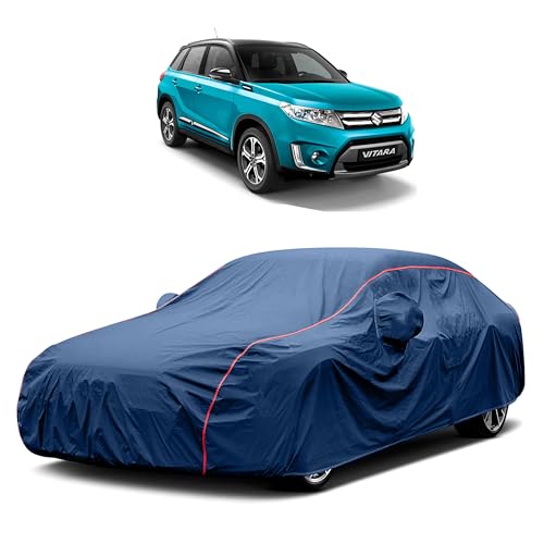 Image of Heavy-Duty Car Cover for Compatible with Maruti Grand Vitara (2022 to 2025 All Models) Deluxe Car Protection Cover ? Waterproof & UV-Resistant All-Season Exterior Protection