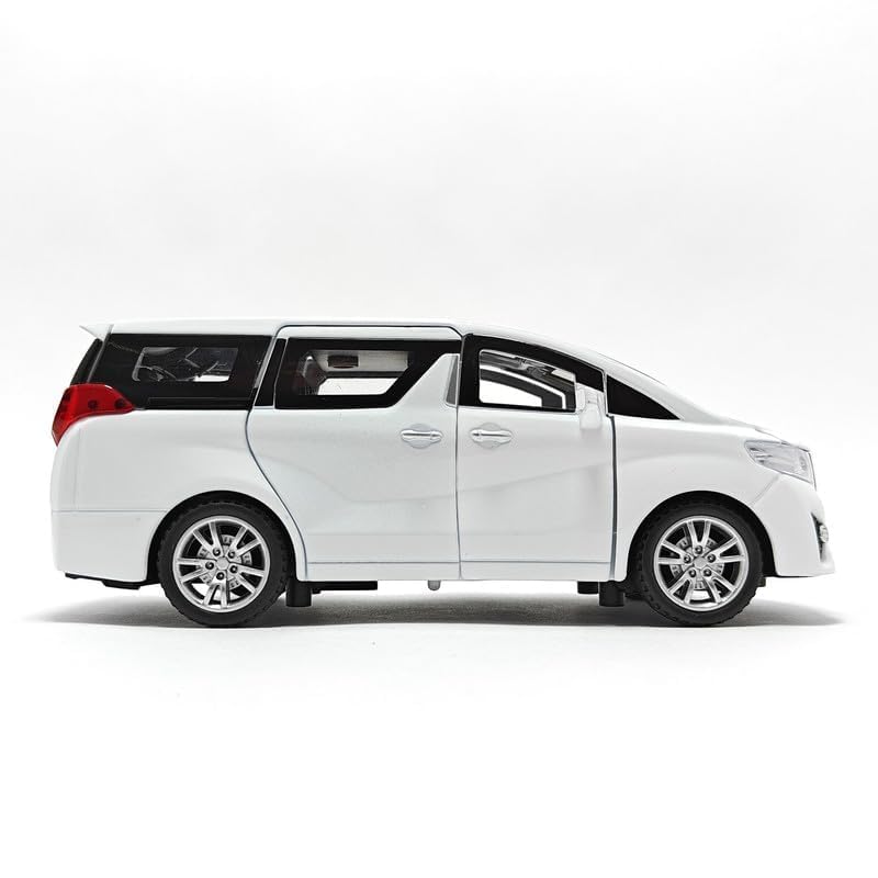 Image of DEOXY Big 1 /24 Alphard LM300 Alloy Pull Back Metal Collectible Toy Car with Light and Sound Toy Vehicle Door Can be Opened