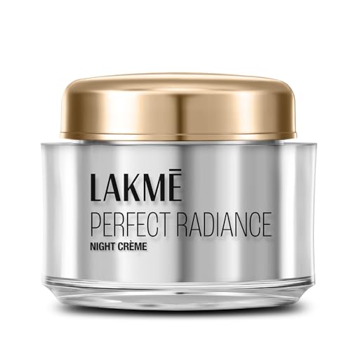 Lakme Absolute Perfect Radiance Brightening Night Cream 50 g, Daily Repair Face Moisturizer for Illuminated, Glowing Skin -With Glycerin & Niacinamide