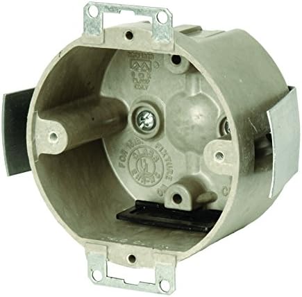 Allied Moulded 9338-ESK 3-1/2" Round Ceiling/Fixture Box, Depth 2", Old Work, Non-Metallic