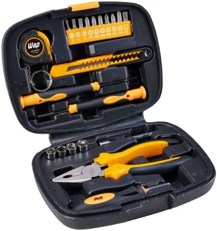 WAP Kit de Ferramentas Manuais MKF21 com 21 Peças e Maleta Organi...