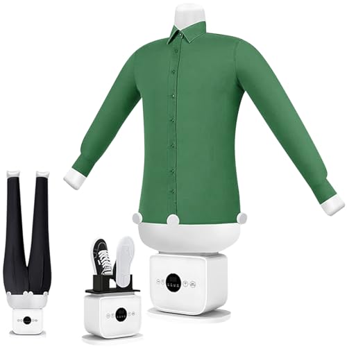 HENGCMM Plancha Camisas Automático Maniquí Secado Y Planchado Camisetas, Blusas, Plancha Vertical 2 En 1, Secado Rápido En 8 Minutos, para Cualquier Tipo de Tela En Ropa Y Calzado A