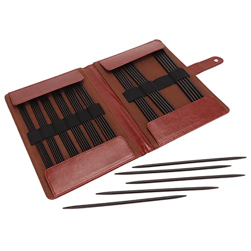 Aiguilles à tricoter en bois finement polie de haute précision lot de 50