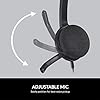 Logitech H340 Wired Headset, Stereo Headphones with Noise-Cancelling Microphone, USB, PC/Mac/Laptop - Black #4