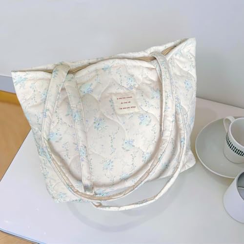 Image of Sunwel Fashion Top Zipper Floral Quilted Bag Small Tote Bag for Women
