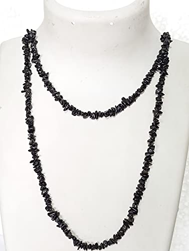 Perles spinelle noir naturel pour fabrication bijoux faits main