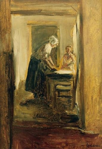 Lienzo il piatto di Max Liebermann cuadro decorativo de 60x90cm