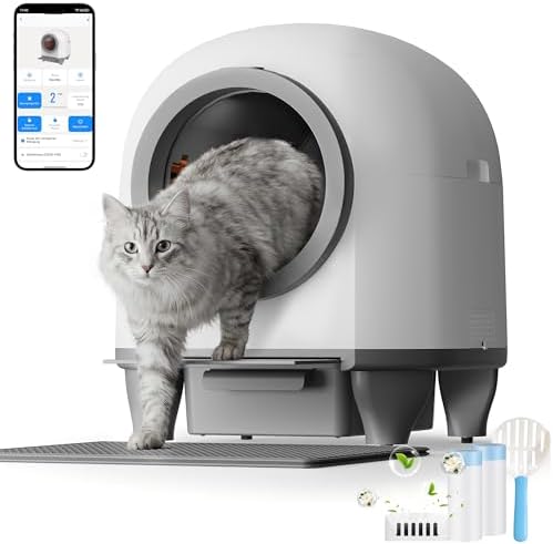 TRIUMPHKEY self-cleaning cat litter box, automatic self-cleaning ...