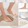 Yimobra Memory Foam Bath Mat, Super Soft Absorbent Bathroom Rug Non Slip 24x17 Inch, Quick Dry, Machine Washable Floor Carpet for Tub Shower, Home Decor Accessories, Beige #2