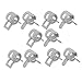 Aexit 10 Pcs Home Hardware 7mm Spring Band Type Action Fuel Hose Pipe Low Pressure Air Clamp White Model:82as205qo384