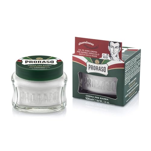 Proraso Pre-Shave Conditioning Cream for Men, Refreshing and Toning with Menthol and Eucalyptus Oil,...
