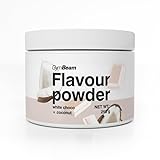 GymBeam Flavour Pulver - leckere Geschmackspulver, hoher Ballaststoffanteil aus Zichorien, nur 10 Kalorien pro Portion, ideal zur Aromatisierung von Speisen (250 g, White Chocolate-Coconut)