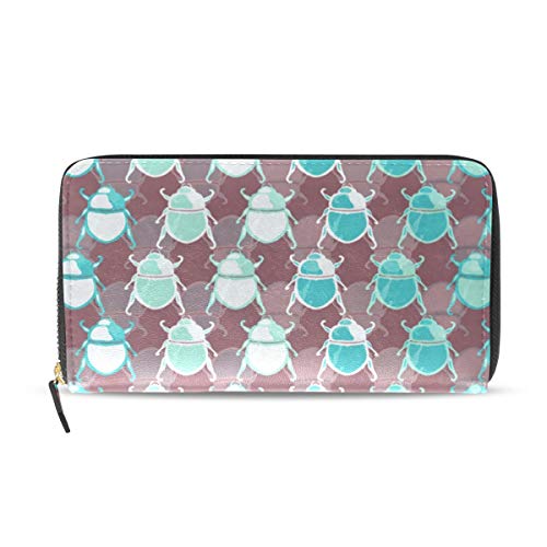 MONTOJ Cartoon Beatles monedero y cartera de viaje cuero Mujeres Wallet