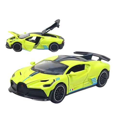 Image of Bugatti Divo 1:32 Exclusive Alloy Metal Pull Back Die-cast Car Diecast Metal Pullback Toy car with Openable Doors & Light, Music Boys Gifts Toys for Kids【Colors as Per Stock】