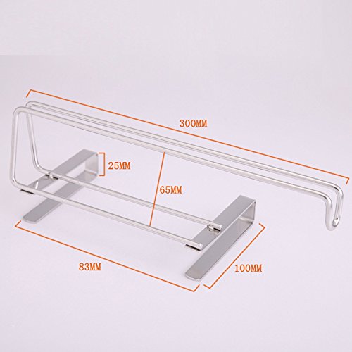 Teerfu, appendiabiti da cucina in acciaio inox