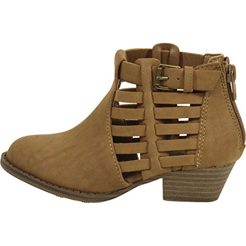 MIA Kids Little Girl's Cathie Taupe Cutout Ankle Boots Shoes Sz:2