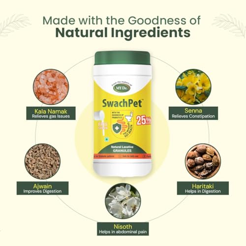 Image of Natural Laxative Granules | Ayurvedic Churan for Constipation, Hard Stool, Indigestion, Acidity, Heartburn, Gas, Bloating, Reflux, Abdominal Pain & Stomach Ulcer | Supports Detox & Gut Health | Probiotic, Sugar-Free, Herbal Stool Softener & Natural Bowel Regulator - 150g Pack of 3