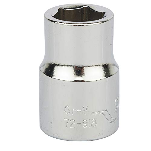 Image of STANLEY STMT72918-8B 3 /8-inch 10mm Chrome Vanadium Steel 6 Point Standard Socket (Silver)
