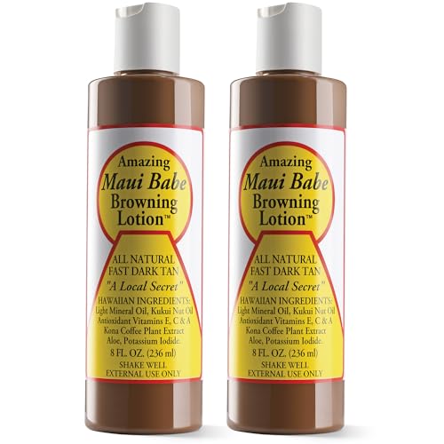 Maui Babe Browning Lotion 8 Ounces (Pack of 2)