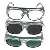 [VIBRIPRIYA] 労働保護メガネ 溶接用保護具 溶接保護具 溶接メガネ 暗い メガネ ギヤ Safety Glasses ゴーグル 溶接設備 作業用 メガネ プラスチック