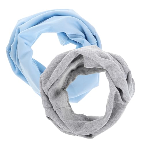 2pcs Winter Neck Warmer for Boys Girls Soft Cotton Scarf Comfortable Boy Girl Scarf for Cold Weather for Outdoor Activities and Everyday Wear