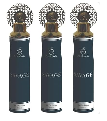 Image of SAVAGE Room Spray 300ml 3 Pack Long-Lasting Luxury Home & Linen Fragrance Mist, Premium Air Freshener by Modaleo Collections 900ml