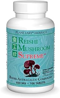 Planetary Herbals Reishi Mushroom Supreme Tablets, 650 mg, 100 Count