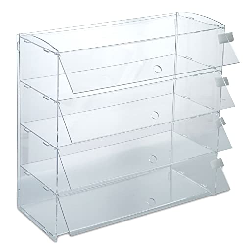 Acrylic Solutions 4 Tier Buildable Acrylic Bakery Pastry Display Case Cabinet Cakes Donuts Cupcakes Pastries (21 Inches Wide) by Acrylic Solutions - Image 4