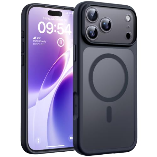 Image of TOCOL for 18 Pro Max Case, Compatible with Magnetic, Black