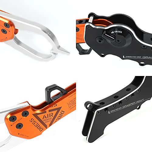 【Amazon.co.jp限定】ドレス(DRESS) GRASPER HEAVY/グラスパ―ヘビー バーミリオンオレンジ 釣り フィッシュグリップ 折りたたみ フィッシンググリップ 魚掴み 削り出し ランディング ステンレス 変形 7枚目