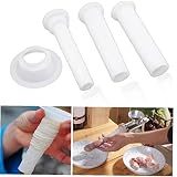 3pcs máquina de Picar Carne Salchicha Salchicha embutidora Relleno de los embudos Maker boquillas con Herramientas Base de Cocina