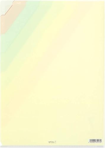 Miniatura 2 de Midori 35413006 Clear Holder, 7 Pockets, A4, Striped Pattern, Beige