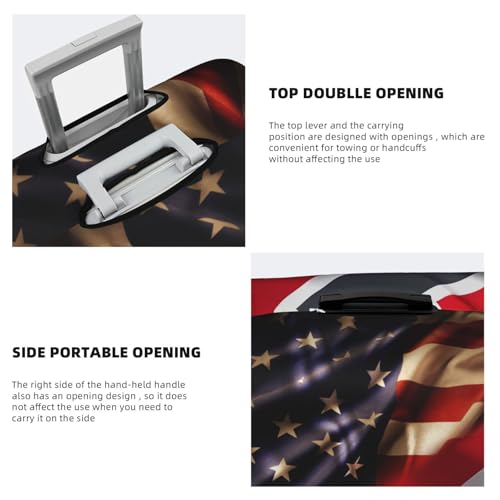 Travel Luggage Cover Vintage Trinidad And Tobago Flag Fashion Washable Baggage Suitcase Protector Fit For Luggage Medium4