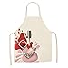 MLOPPTE Delantales de cocina Flor Esmalte de uñas Tema Unisex Cena Fiesta familiar Babero de cocina Delantal divertido Delantal de limpieza para tienda de manicura Adult66x47cm 14