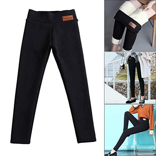 Baoblaze Calças Leggings Quentes Femininas Grossas Calças de Na Do Tornozelo com de Lã, M