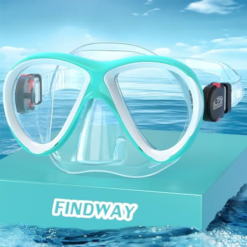 Findway Kids' Snorkel Mask with Nose Cover