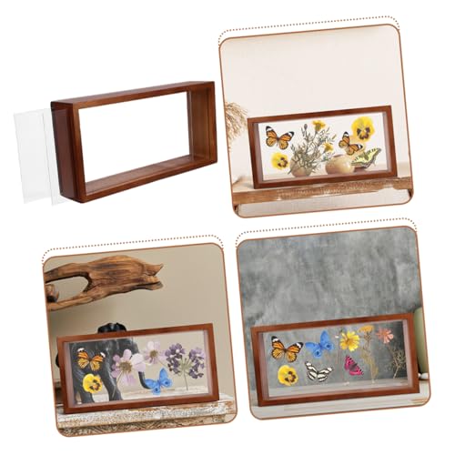 Caja De Exhibición Para Flores Secas con diseño profundo 3