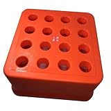 Baosity BT30 Tool Holder Storage Box PP Plastic Box for CNC Parts, Orange, 16 Hole