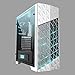 Azza Onyx 260X Rgb Custodia per computer Midi-Tower da Gaming, 3.5" HDD, 4*USB3.0/2.0, 473mm x 198mm x 447mm, Bianco