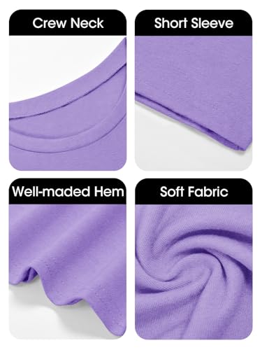 Image of Imily Bela Girls Summer Crewneck T Shirts 5-14 Years | Kids, Casual, Short Sleeve, Loose Basic Tee Tops, Versatile Everyday Wear, Sports, school, party & outdoor activities