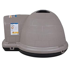Petmate Indigo Dog House (Igloo Dog House, Made in USA with 90% Recycled Materials, All-Weather Protection Pet Shelter) for XL Dogs -90 to 125 pounds, Made in USA Petmate Indigo Dog House (Igloo Dog House, Made in USA with 90% Recycled Materials, All-Weather Protection Pet Shelter) for XL Dogs -90 to 125 pounds, Made in USA