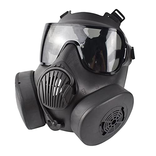 GZYF Full Mask CS Perspiration, Black_Gray Lens, 23x18cm