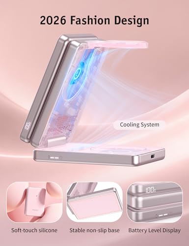 Image of RORRY Auradock iPhone Charging Station 3 in 1 for Apple,5000mAh Power Bank