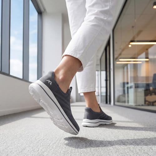 Baskets Slip-on Homme ODCKOI Légères Anti-Fatigue pour Marche Prolongée et Course - 2