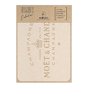 DIY Reusable Plastic STENCIL // A3 A4 A5 Vintage Champagne // Craft – Furniture – Scrapbooking – Decoupage (A3)