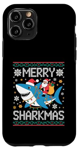 Merry Sharkmas AO[Z[^[ T^ CfBO V[N Cgt X}zP[X iPhone 11 Pro p
