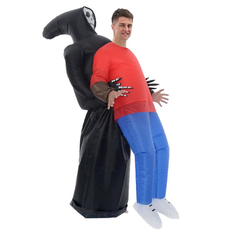 Costume gonflable de fantôme adulte avec soufflerie intégrée