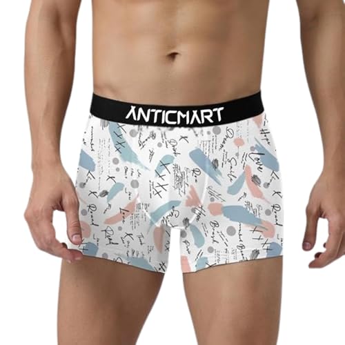 Image of Men's Extra Thin Elastic Ice Silk Underwear - Long, Comfortable, Breathable Boxer Brief Trunks (Pack of 3)